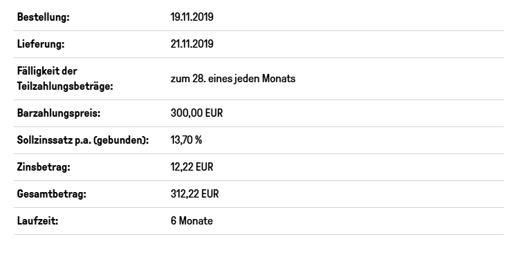 ratenzahlung beispiel