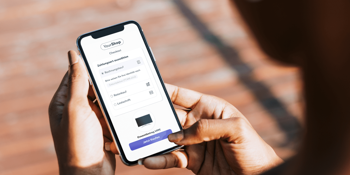 buy now pay later auf dem smartphone